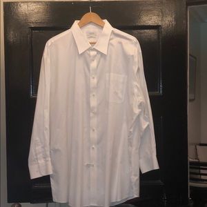 ENRO Men’s White Button Up Dress Shirt